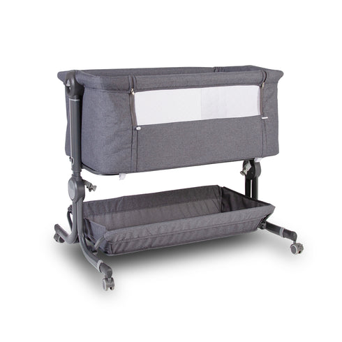Red Kite Cozysleep Bedside Crib- Grey